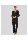Kadın Siyah Pijama Takımı