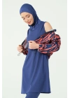 Desenli Crop Tesettür Mayo