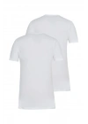 Erkek Beyaz 2li Tender Cotton T-shirt 9675