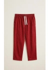 Kırmızı Tek Pijama Alt