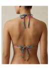 Üçgen Desenli Bikini Tek Üst