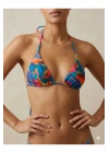 Üçgen Desenli Bikini Tek Üst
