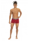 U.s Polo Assn. 80533 Erkek Pamuklu 3lü Boxer-Bordo&Siyah&Antrasitmelanj