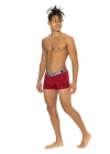 U.s Polo Assn. 80533 Erkek Pamuklu 3lü Boxer-Bordo&Siyah&Antrasitmelanj