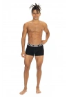 U.s Polo Assn. 80533 Erkek Pamuklu 3lü Boxer-Bordo&Siyah&Antrasitmelanj