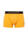 U.S. POLO ASSN. - Erkek Sarı - Baskılı- Lacivert 3 lü Boxer Z.8.0.ET.4.A.G9.R.7.P