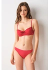 Gia Balenli Balkonet Bikini Tek Üst Kırmızı 249120
