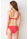 Gia Balenli Balkonet Bikini Tek Üst Kırmızı 249120