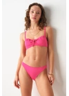 Gia Balenli Balkonet Bikini Tek Üst Pembe 239102