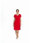 U.S. Polo Assn. Kadın Kırmızı Gecelik 20007