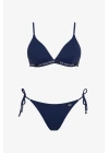 Kadın Lacivert İpli Bikini Alt