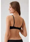 Pierre Cardin Balenli Desteksiz Micro Sütyen Kadın Siyah 6000