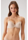 Balenli Desteksiz Micro Sütyen Kadın Ten 6000