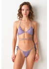 No Gossip Aqua Üçgen Bikini Tek Üst Lila 249123