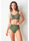 No Gossip Dolores Toparlayıcı Bikini Tek Üst Haki 249124