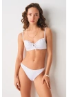 No Gossip Gia Balenli Balkonet Bikini Tek Üst Beyaz 249120