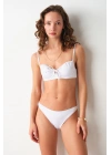 No Gossip Gia Balenli Balkonet Bikini Tek Üst Beyaz 249120