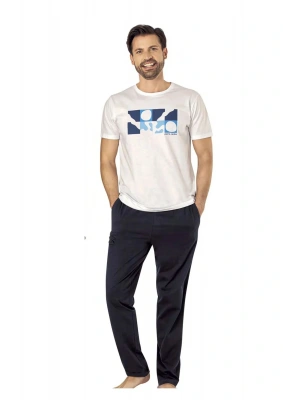 6076 Penye Kısakol Pijama Takım