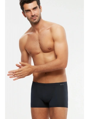 Davide Pamuklu Basic Erkek Boxer Lacivert