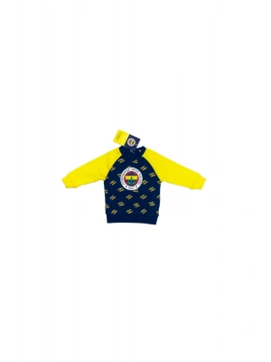 Fenerbahçe Lisanslı Sarı Laci Logo Sweatshırt