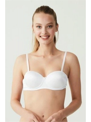 U.s Polo Assn 66148 Sırt Şeffaf Straplez Içi Dolu Destekli Sütyen