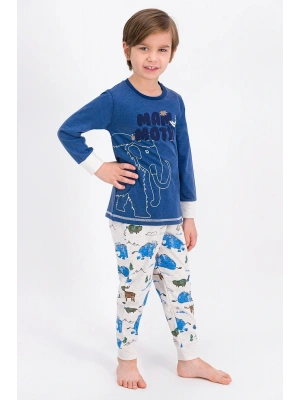 Lacivertmelanj Mammoth Wild Erkek Çocuk Pijama Takımı