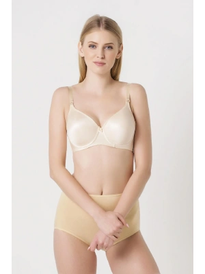 Ten Düz Kumaşlı Ince Süngerli Büyük Beden Toparlayıcı Sütyen 5738