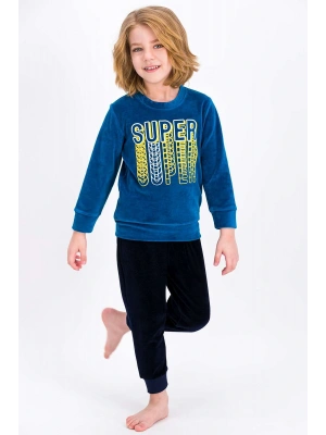 Rolypoly Super Petrol Erkek Çocuk Kadife Eşofman Takımı