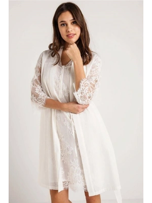 Lohusa Pamuklu Gecelik Sabahlık Takım 26414