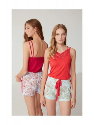 Kadın Şortlu Takım - Fuşya 3703