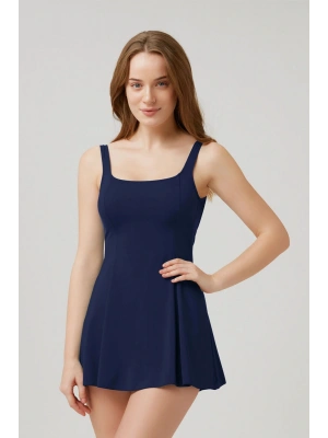 Kadın Rota Elbise Mayo Lacivert