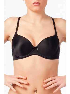 Kadın Siyah Desteksiz Soft Touch Şeffaf Askılı Sütyen