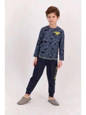 Rolypoly Planet Crew Lacimelanj Erkek Çocuk Pijama Takımı