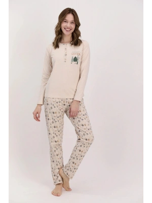 Chilly Weather Kum Beji Kadın Pijama Takımı