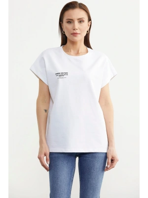 Oversize Kısa Kollu Tshirt - Beyaz