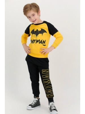 Sarı Erkek Çocuk Ribanalı Eşofman Takımı