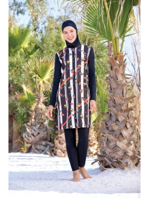 Kadın Siyah Tesettür Mayo 2162_syh