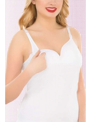 Kadın Lohusa Modal Emzirme Kaplı Atlet