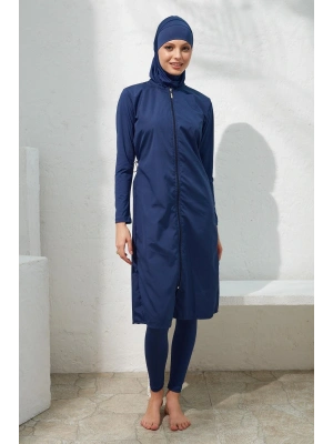 Uzun Kol Paraşüt Fermuarlı Tesettür