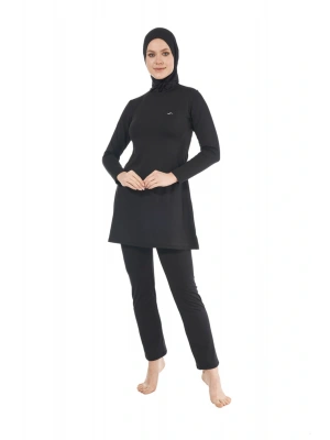 Kadın Tam Kapalı Tesettür Mayo - Siyah