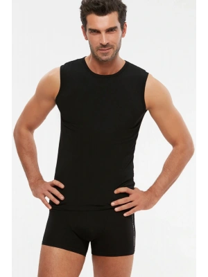 Erkek Siyah Penye Modal 0 Yaka Kolsuz Nick Atlet 2 Li