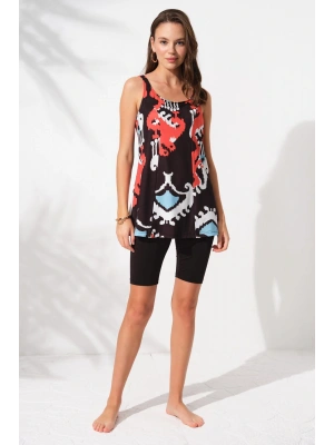 Askılı Tesettür Tankini Desenli 231931