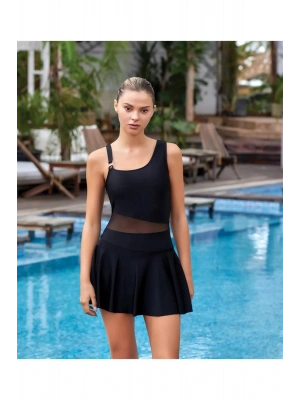 Tül Detaylı Elbise Mayo 3587