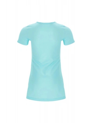 Baskılı Kız Çocuk Yarım Tesettür Mayo 5913