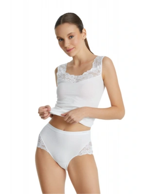 Kadın Dantelli Slip Külot 1333 - Beyaz