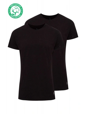 Erkek Siyah 2 Li Yuvarlak Yaka Atlet 80196