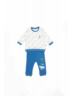 U.s. Polo Assn Lisanslı Krem Erkek Bebek Takımı