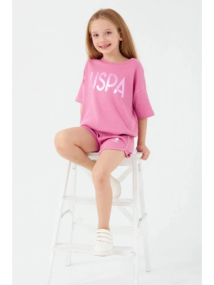 U.s. Polo Assn 1427 Sweet Pink Kız Çocuk Şort Takım