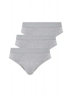 U.S. Polo Assn. Erkek Gri Melanj 3 Lü Slip Külot