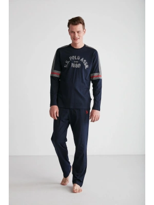 U.S. POLO ASSN. 18727 Erkek Yuvarlak Yaka Pijama Takımı